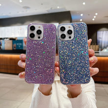 Load image into Gallery viewer, Glitter Sequins Epoxy TPU Phone Case, For iPhone 14 Pro Max, For iPhone 14 Plus, For iPhone 14 Pro, For iPhone 14, For iPhone 13 Pro Max, For iPhone 13 Pro