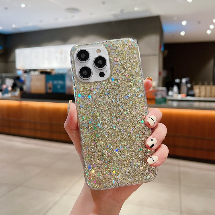 Glitter Sequins Epoxy TPU Phone Case, For iPhone 14 Pro Max, For iPhone 14 Plus, For iPhone 14 Pro, For iPhone 14, For iPhone 13 Pro Max, For iPhone 13 Pro
