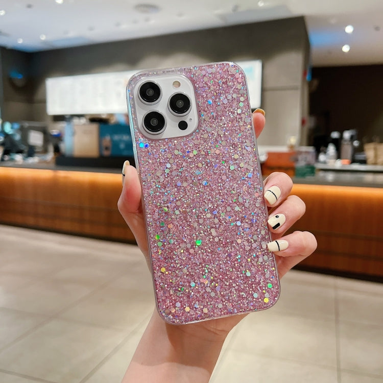 Glitter Sequins Epoxy TPU Phone Case, For iPhone 14 Pro Max, For iPhone 14 Plus, For iPhone 14 Pro, For iPhone 14, For iPhone 13 Pro Max, For iPhone 13 Pro