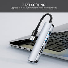 Load image into Gallery viewer, ENKAY Hat-Prince 5 in 1 Docking Station Adapter HUB SD/TF Card Reader, USB 3.0, Type-C