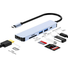 Load image into Gallery viewer, ENKAY Hat-Prince 6 in 1 Type-C Hub 4K HDMI Docking Station Adapter USB-C PD Quick Charge SD/TF Card Reader, 6 in 1 Type-C