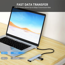 Load image into Gallery viewer, ENKAY Hat-Prince 6 in 1 Type-C Hub 4K HDMI Docking Station Adapter USB-C PD Quick Charge SD/TF Card Reader, 6 in 1 Type-C
