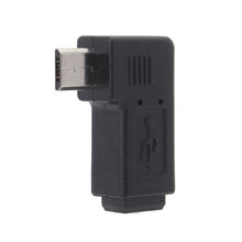 Load image into Gallery viewer, 90 Degree Mini USB Female to Micro USB Male Adapter
