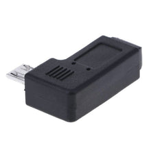 Load image into Gallery viewer, 90 Degree Mini USB Female to Micro USB Male Adapter