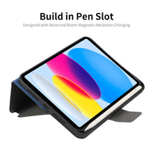 Load image into Gallery viewer, For iPad 10th Gen 10.9 2022 ENKAY TPU Back Cover Smart Leather Tablet Case with Pen Slot &amp; Holder