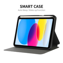 Load image into Gallery viewer, For iPad 10th Gen 10.9 2022 ENKAY TPU Back Cover Smart Leather Tablet Case with Pen Slot &amp; Holder