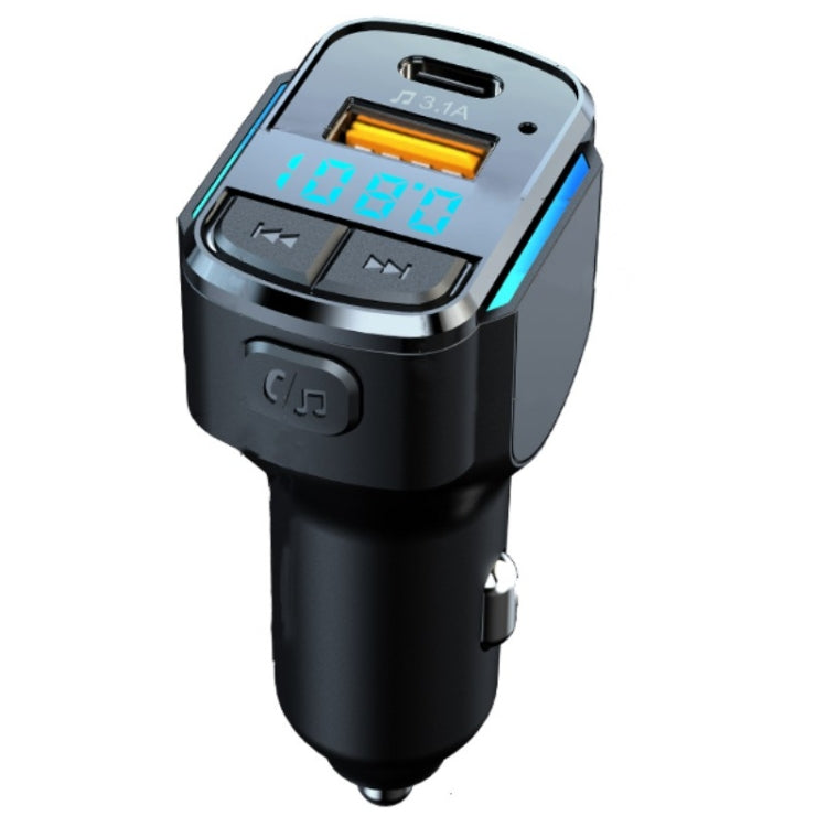 C34 Car Bluetooth 5.0 Charger FM Transmitter Cigarette lighter MP3 Music Player, C34