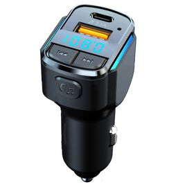 C34 Car Bluetooth 5.0 Charger FM Transmitter Cigarette lighter MP3 Music Player, C34