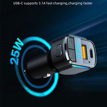 Load image into Gallery viewer, C34 Car Bluetooth 5.0 Charger FM Transmitter Cigarette lighter MP3 Music Player, C34