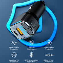 Load image into Gallery viewer, C34 Car Bluetooth 5.0 Charger FM Transmitter Cigarette lighter MP3 Music Player, C34
