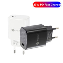 Load image into Gallery viewer, PD11 Mini Single Port PD3.0 USB-C / Type-C 20W Fast Charger for iPhone / iPad Series, EU Plug, EU Plug
