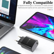 Load image into Gallery viewer, PD11 Mini Single Port PD3.0 USB-C / Type-C 20W Fast Charger for iPhone / iPad Series, EU Plug, EU Plug