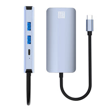 Load image into Gallery viewer, JUNSUNMAY 7 in 1 Type-C to 4K HDMI + VGA + 3.5mm Audio Docking Station Adapter PD Quick Charge Hub, JSM-HUB016