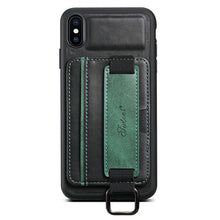 Load image into Gallery viewer, Suteni H13 Card Wallet Wrist Strap Holder PU Phone Case, For iPhone X / XS, For iPhone XR, For iPhone XS Max