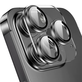For iPhone 14 Pro / 14 Pro Max ENKAY Hat-Prince 9H Rear Camera Lens Tempered Glass Aluminium Alloy Film
