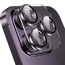 Load image into Gallery viewer, For iPhone 14 Pro / 14 Pro Max ENKAY Hat-Prince 9H Rear Camera Lens Tempered Glass Aluminium Alloy Film
