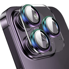 Load image into Gallery viewer, For iPhone 14 Pro / 14 Pro Max ENKAY Hat-Prince 9H Rear Camera Lens Tempered Glass Aluminium Alloy Film