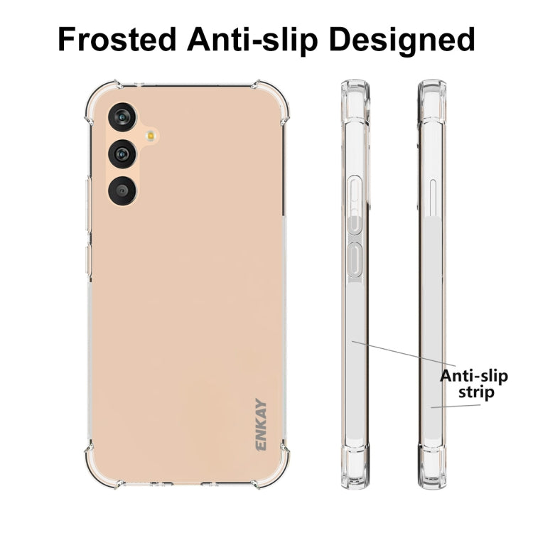 For Samsung Galaxy A34 5G ENKAY Hat-Prince Clear TPU Shockproof Case Soft Anti-slip Cover