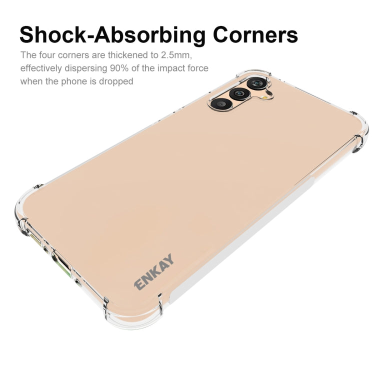 For Samsung Galaxy A34 5G ENKAY Hat-Prince Clear TPU Shockproof Case Soft Anti-slip Cover