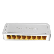 Load image into Gallery viewer, 8 Port 10/100/1000Mbps MINI Ethernet Desktop Switch
