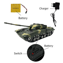 Load image into Gallery viewer, MoFun 369  Remote Control Tank 1:32 Four-way RC Vehicle, Blue, Green, Yellow