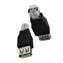 Load image into Gallery viewer, JUNSUNMAY USB Femal to Male RJ11 6P2C Adapter Converter