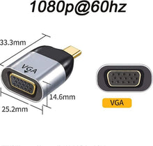 Load image into Gallery viewer, USB-C Male to VGA Female Adapter Converter