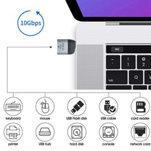 Load image into Gallery viewer, USB 3.0 Type A Female to USB 3.1 Type C Male Host OTG Data 10Gbps Adapter for Laptop &amp; Phone