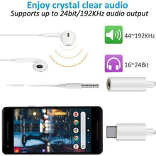 Load image into Gallery viewer, Type C to 3.5mm Female Headphone Jack Adapter for Samsung Galaxy S22 S22+ S21 S21+ S20 S20+ Ultra Note 20 Note 10 Plus S10 Plus S10e S9+ S8 Plus