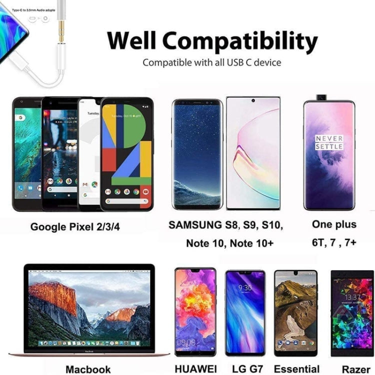 Type C to 3.5mm Female Headphone Jack Adapter for Samsung Galaxy S22 S22+ S21 S21+ S20 S20+ Ultra Note 20 Note 10 Plus S10 Plus S10e S9+ S8 Plus