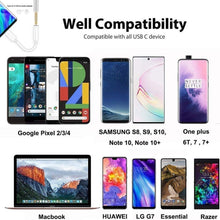 Load image into Gallery viewer, Type C to 3.5mm Female Headphone Jack Adapter for Samsung Galaxy S22 S22+ S21 S21+ S20 S20+ Ultra Note 20 Note 10 Plus S10 Plus S10e S9+ S8 Plus