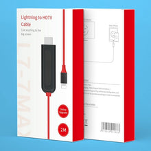 Load image into Gallery viewer, 2m 8 Pin to HDMI Adapter Cable Video Sync Screen Converter for iPad iPhone