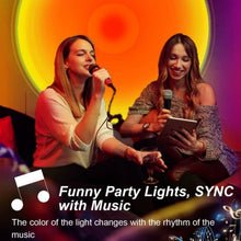Load image into Gallery viewer, RLD-021 Rainbow Sunset Projector LED USB Bluetooth Wifi RGB Night Light, RLD-021