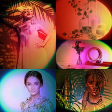Load image into Gallery viewer, RLD-021 Rainbow Sunset Projector LED USB Bluetooth Wifi RGB Night Light, RLD-021