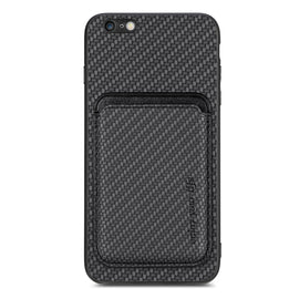 Carbon Fiber Leather Card Magsafe Magnetic Phone Case, For iPhone 6 Plus / 6S Plus, For iPhone 13, For iPhone 7 Plus / 8 Plus, For iPhone 11, For iPhone 12 Pro, For iPhone 12, For iPhone 13 Pro, For iPhone 6 / 6s, For iPhone SE 2022 / 2020 /  7 / 8