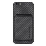 Carbon Fiber Leather Card Magsafe Magnetic Phone Case, For iPhone 6 Plus / 6S Plus, For iPhone 13, For iPhone 7 Plus / 8 Plus, For iPhone 11, For iPhone 12 Pro, For iPhone 12, For iPhone 13 Pro, For iPhone 6 / 6s, For iPhone SE 2022 / 2020 /  7 / 8