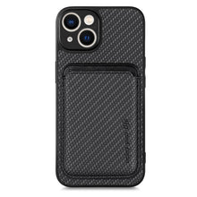 Load image into Gallery viewer, Carbon Fiber Leather Card Magsafe Magnetic Phone Case, For iPhone 14 Pro, For iPhone 14 Pro Max