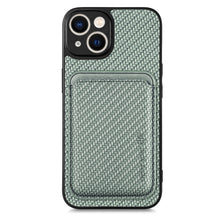 Load image into Gallery viewer, Carbon Fiber Leather Card Magsafe Magnetic Phone Case, For iPhone 14 Pro, For iPhone 14 Pro Max