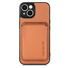 Load image into Gallery viewer, Carbon Fiber Leather Card Magsafe Magnetic Phone Case, For iPhone 14 Pro, For iPhone 14 Pro Max