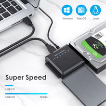 Load image into Gallery viewer, USB3.0 to SATA or IDE Hard Drive Adapter Converter With Clone Function
