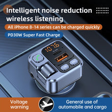 Load image into Gallery viewer, T16 MP3 Player Fast Charger Wireless Bluetooth 5.1 FM Transmitter Hands Free Car Kit, T16 Bluetooth 5.1
