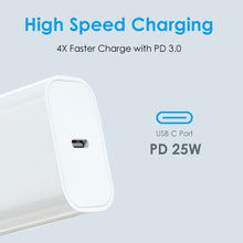 Load image into Gallery viewer, NORTHJO NOPD2501 PD 25W USB-C / Type-C Single Port Fast Charger, US Plug, EU Plug, UK Plug, AU Plug