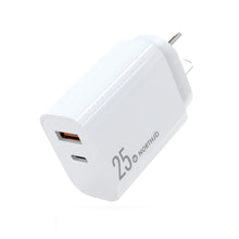 Load image into Gallery viewer, NORTHJO NOPD2502 PD 25W USB-C/Type-C + QC 3.0 USB Dual Ports Fast Charger, US Plug, EU Plug, UK Plug, AU Plug