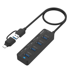 Load image into Gallery viewer, Onten UCA5306 7 in 2 USB3.0 + Type-C 7-Ports HUB Docking Station Support OTG Function, UCA5306
