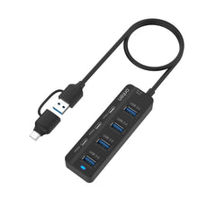 Load image into Gallery viewer, Onten UCA5306 7 in 2 USB3.0 + Type-C 7-Ports HUB Docking Station Support OTG Function, UCA5306