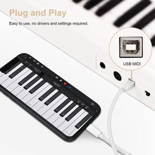 Load image into Gallery viewer, 1m 8 Pin to USB + MIDI Electronic Music Instrument &amp; OTG &amp; Charging Multifunctional Cable Compatible with iOS 10-14