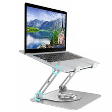 Load image into Gallery viewer, D147 Foldable 360 Degree Rotating Laptop Lifting Bracket Aluminum Alloy Notebook Desktop Stand, D147