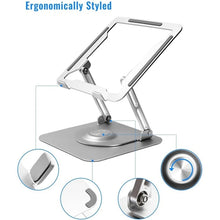 Load image into Gallery viewer, D147 Foldable 360 Degree Rotating Laptop Lifting Bracket Aluminum Alloy Notebook Desktop Stand, D147