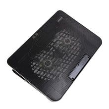 Load image into Gallery viewer, N99 USB Dual Fan Hollow Carved Design Heat Dissipation Laptop Cooling Pad, N99