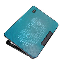 Load image into Gallery viewer, N99 USB Dual Fan Hollow Carved Design Heat Dissipation Laptop Cooling Pad, N99